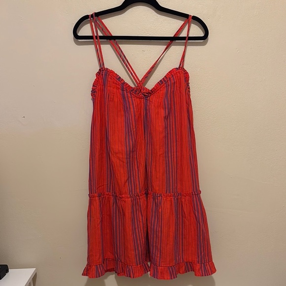 SOLD ❌Universal Thread Red and Blue Striped Dress - Picture 1 of 1